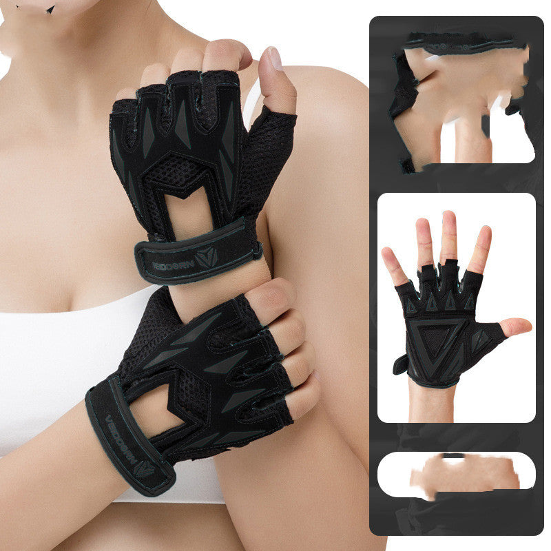 Fitness Gloves Female Non-Slip Half-Finger Wrist Guard