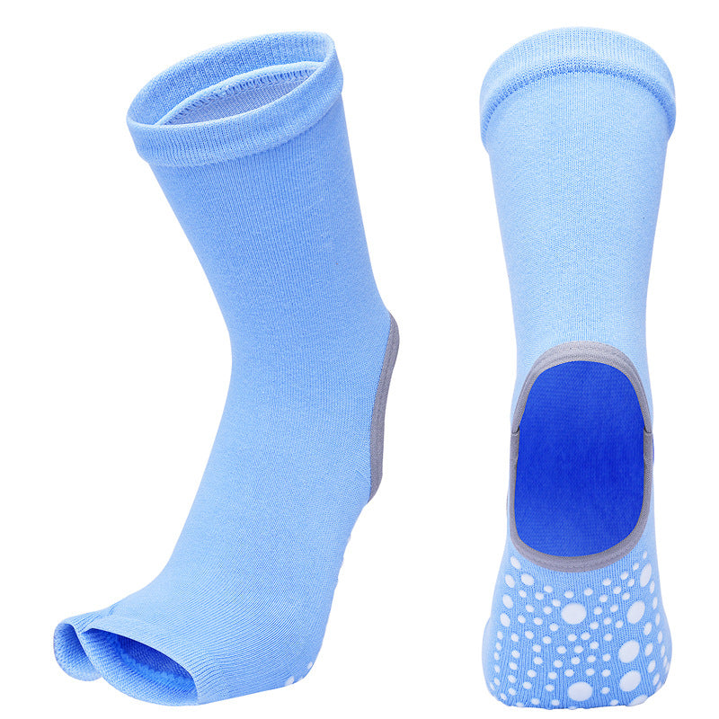 Women's Mid Tube Yoga Socks Half Finger And Split Finger