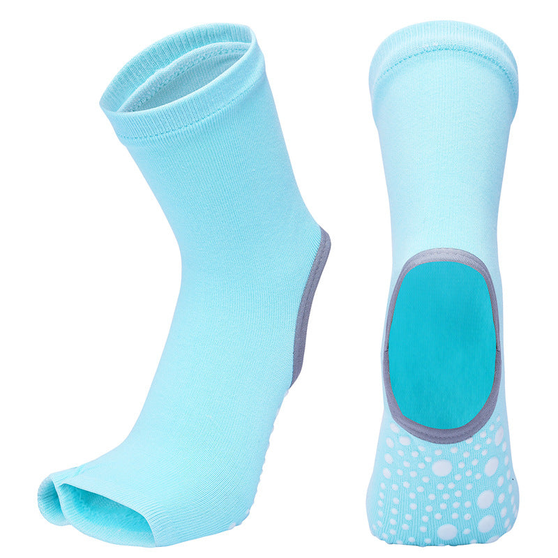 Women's Mid Tube Yoga Socks Half Finger And Split Finger